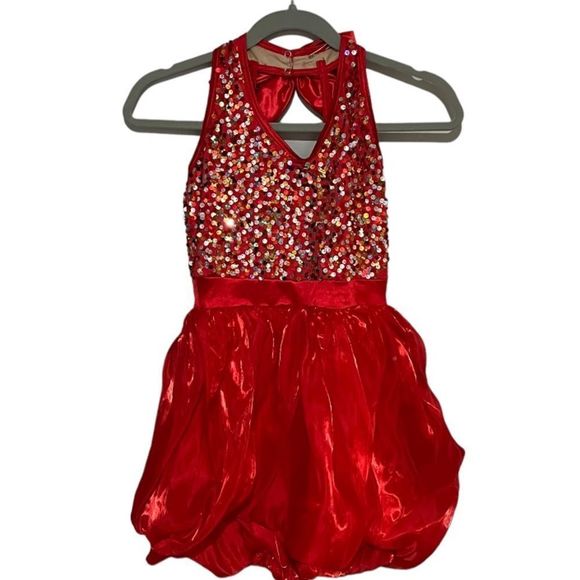 Weissman Other - Weissman red halter LC dance costume EUC ✨